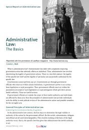 Administrative Law: The Basics