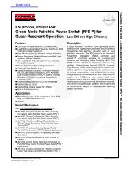 FSQ0565R, FSQ0765R Green-Mode Fairchild Power Switch (FPS™)