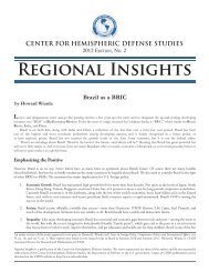 Regional Insights - National Defense University