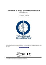 Interventions for treating proximal humeral fractures in adults (Review)