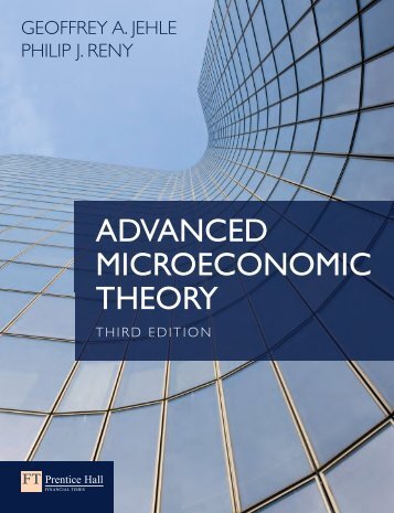 ADVANCED MICROECONOMIC THEORY