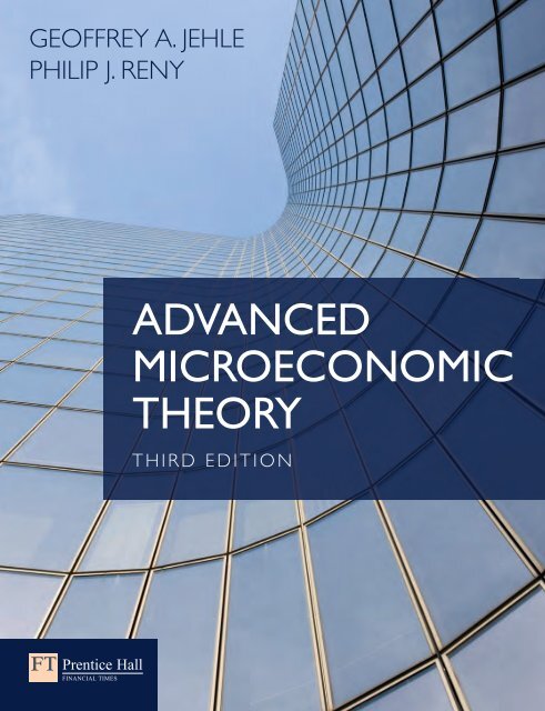 ADVANCED MICROECONOMIC THEORY