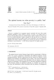 The optimal income tax when poverty is a public 'bad' - DARP ...