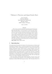 Tikhonov's Theorem and Quasi-Steady State - Lehrstuhl D für ...