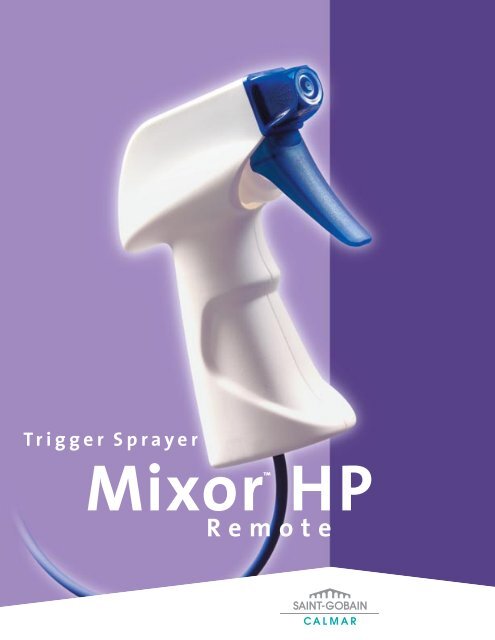Mixor HP Remote Trigger Sprayer - Logo-Plastic AG