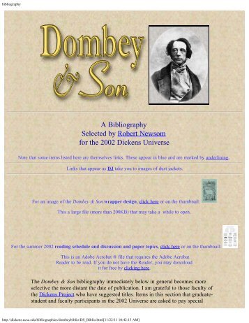 Dombey and Son - 2002 (PDF) - The Dickens Project