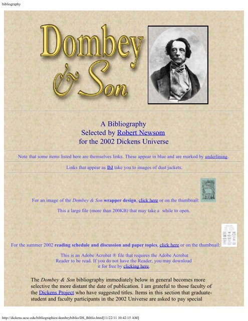 Dombey and Son - 2002 (PDF) - The Dickens Project