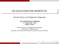 ON QUASI-EINSTEIN MANIFOLDS