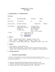 CURRICULUM VITAE ( R N Singh ) A: BIOGRAPHICAL ...