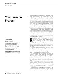 your brain on Fiction - EBSCO Publishing