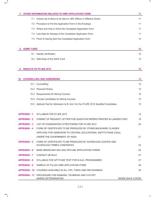 FORM - (JEE (Advanced) - 2013)