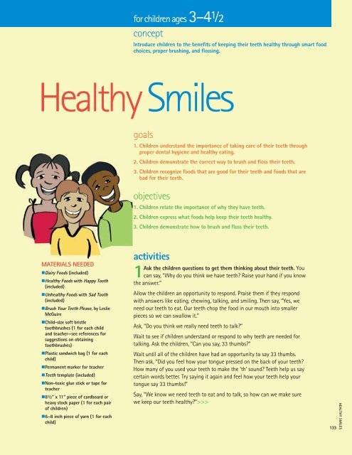 Lesson 10 - Healthy Smiles - Florida Department of Health