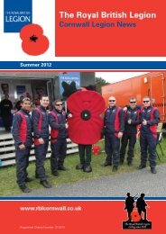 July 2012 “Service - not Self” - The Royal British Legion