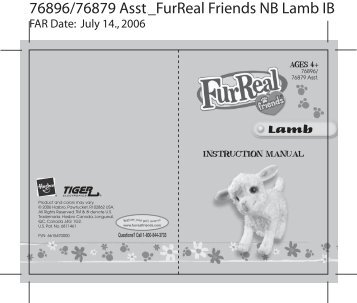 FurReal Friends Newborn Lamb Instructions - Hasbro