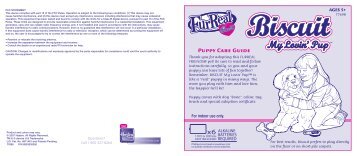 FurReal Friends Biscuit My Lovin Pup Instructions - Hasbro