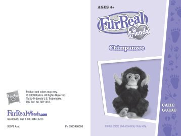 FurReal Friends Chimpanzee Instructions - Hasbro