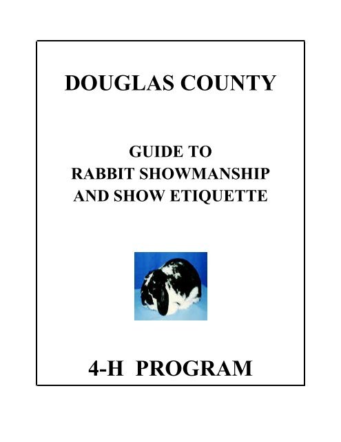 Guide To Rabbit Showmanship