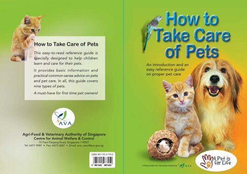 How to Take Care of Pets - Agri-Food & Veterinary Authority of ...