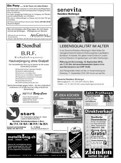 31/2-Zi.-Wohnung - Lokal-Nachrichten