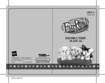 FURREAL FRIENDS - Puppies Instructions - Hasbro