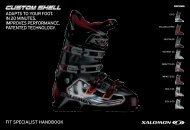 ADAPTS TO yOuR FOOT. IN 20 MINuTeS. IMPROveS - Salomon ...