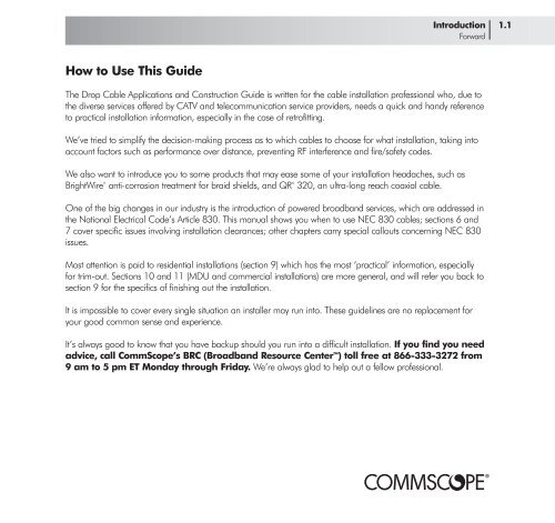 Broadband Applications & Construction Manual - Public - CommScope