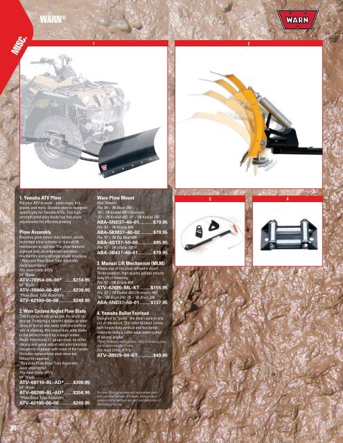 Diagram warn atv plow parts