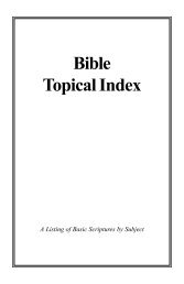 Bible Topical Index, by Mark Mickelson - Giving And Sharing