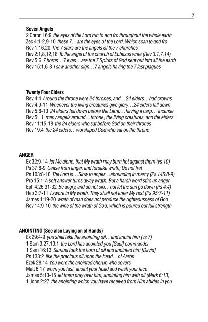 Bible Topical Index, by Mark Mickelson - Giving And Sharing