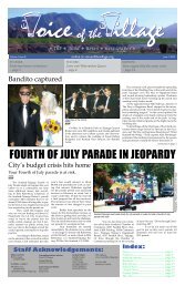 FOURTH OF JULY PARADE IN JEOPARDY - Voice of the Village