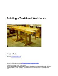 Building a Traditional Workbench