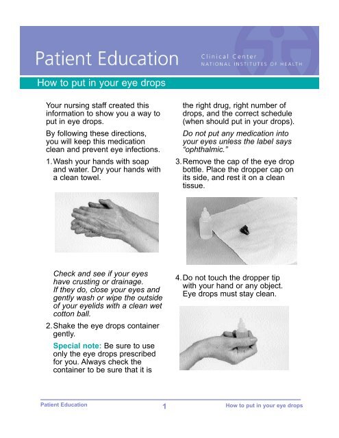 How to Put in Eye Drops