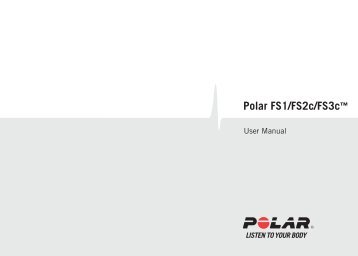 Polar FS1/FS2c/FS3c user manual