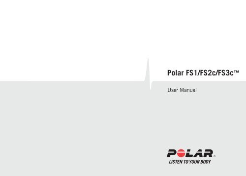 Polar FS1/FS2c/FS3c user manual