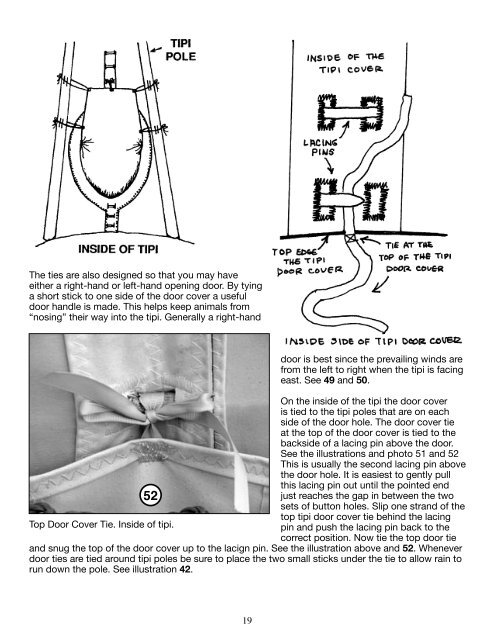 Instructions for Setting up a Sioux Tipi (pdf - Nomadics Tipi Makers