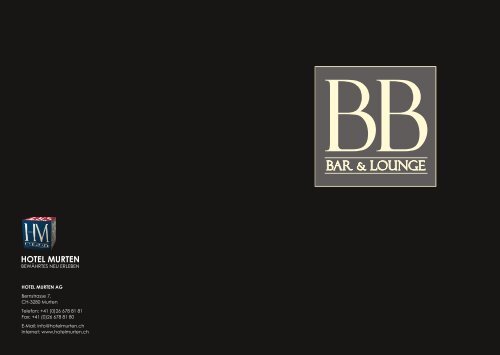 BB BAR & L - Hotel Murten