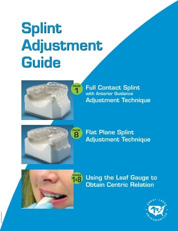 Splint Adjustment Guide - Great Lakes Orthodontics