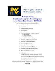 IGPBMS - West Virginia University Health Sciences Center