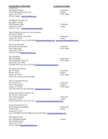 permitted ground transportation service providers