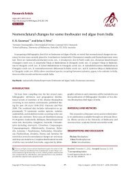 Nomenclatural changes for some freshwater red algae from India