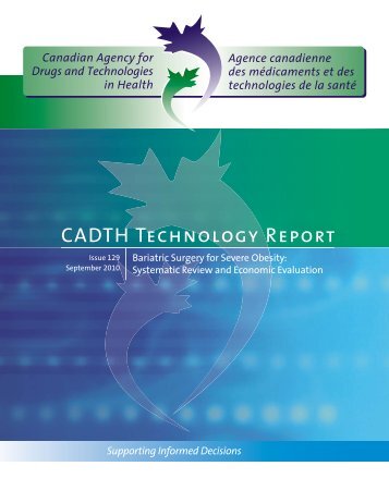 CADTH Technology Report - Alberta Health Services