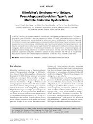 Klinefelter's Syndrome with Seizure, Pseudohypoparathyroidism ...