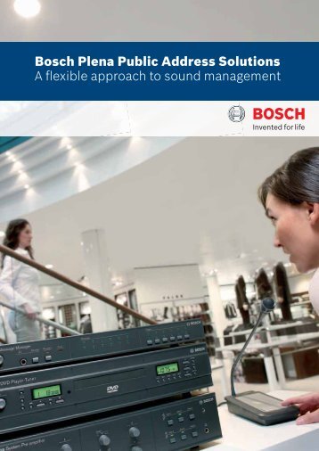 Commercial Brochure Plena PA Solutions - Bosch Security