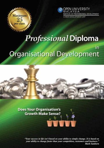 Professional Diploma in Organisational Development - Institute of ...