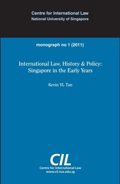 International Law, History & Policy - Centre for International Law