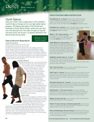 Dance Youth and Adult - Barrington Park District