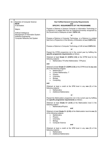 universiti malaya - Faculty of Computer Science and Information ...