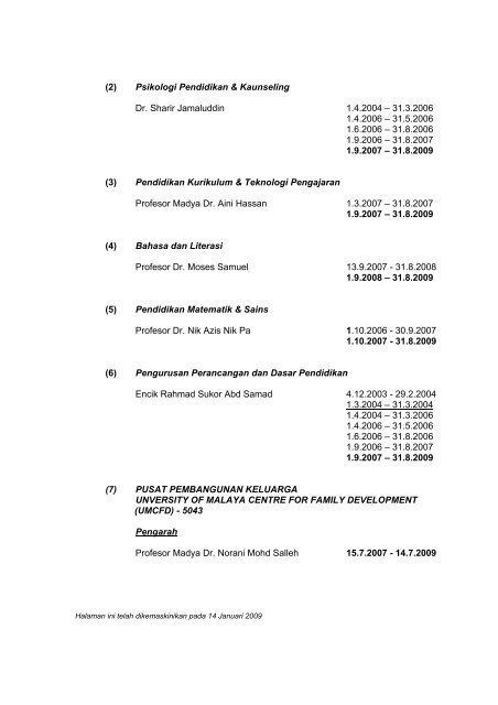 universiti malaya - Faculty of Computer Science and Information ...