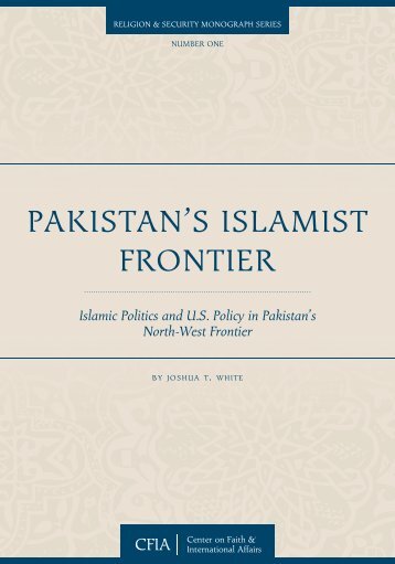 pakistan's islamist frontier - The Institute for Global Engagement