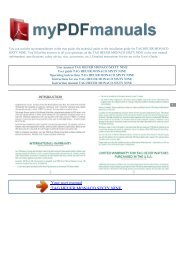 tag heuer cl111a instruction manual
